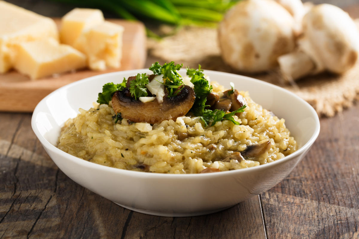 Risotto cremoso ai funghi